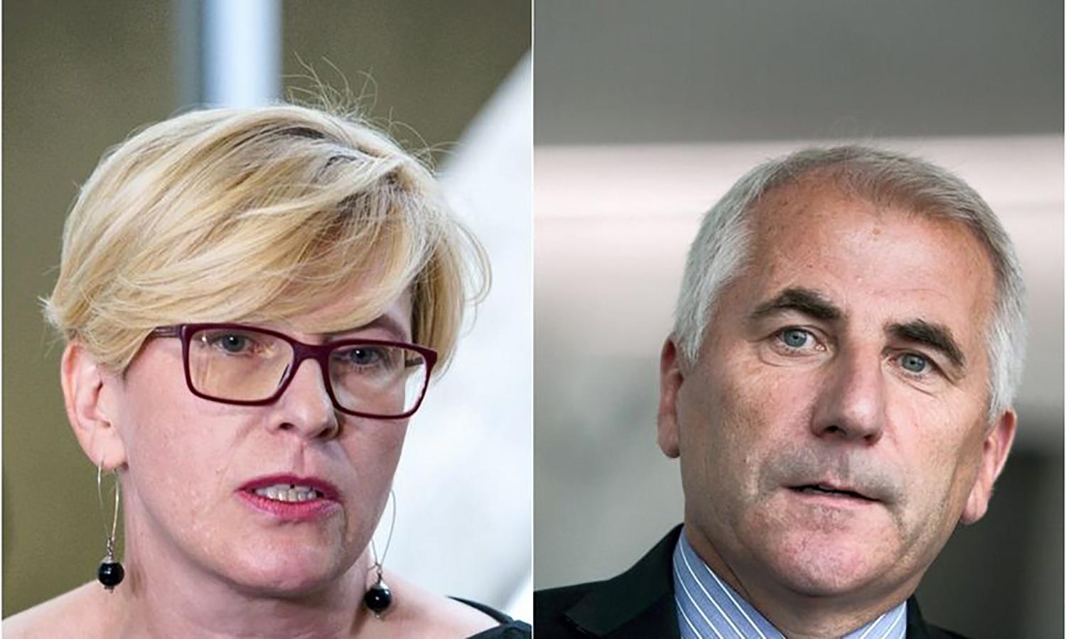 Triumfavo V. Ušacką įveikusi I. Šimonytė / Rinkimus prieš V. Ušacką laimėjo I. Šimonytė. 15min.lt nuotr.