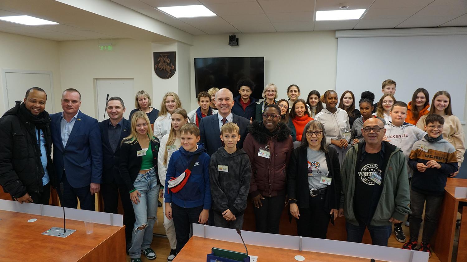 Ukmergėje – svečiai iš Pietų Amerikos / Daivos Zimblienės nuotr. Viešėjo Erasmus+ projekto dalyviai.