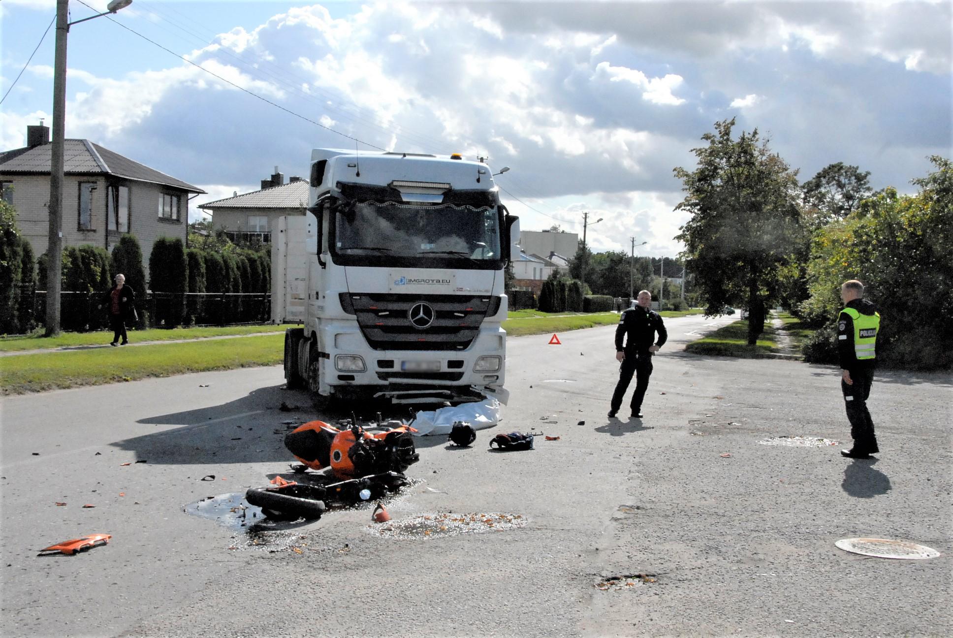 Ukmergėje žuvo motociklininkas / G.Nemunaičio nuotr.