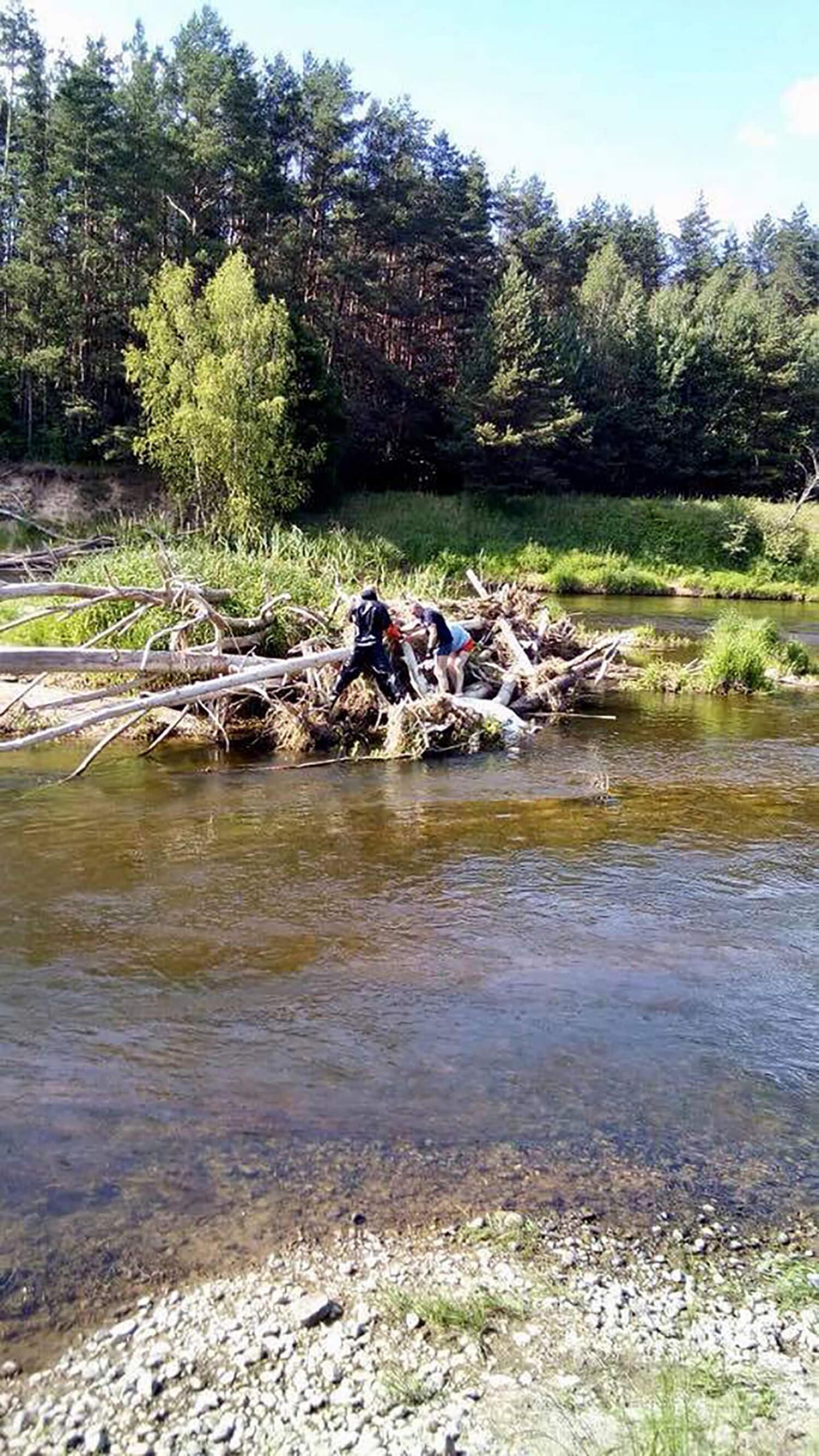 Upėje – žmogaus kūnas / Ukmergės PGT nuotr.
