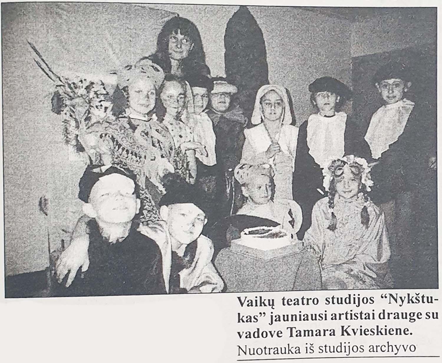 Vaikų ir jaunimo teatro studija „Nykštukas“ ugdo kūrybiškus ir drąsius vaikus /