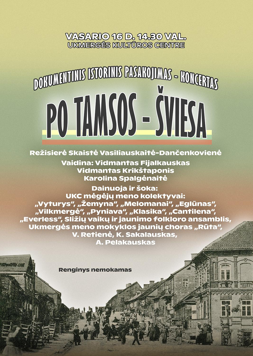 Vasario 16-ąją kviečia į istoriniais faktais paremtą teatralizuotą koncertą /