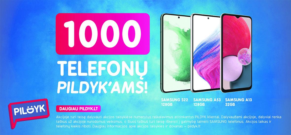 Vasaros konkursas „Pildyk“ klientams – prizų fonde net 1 tūkst. telefonų /