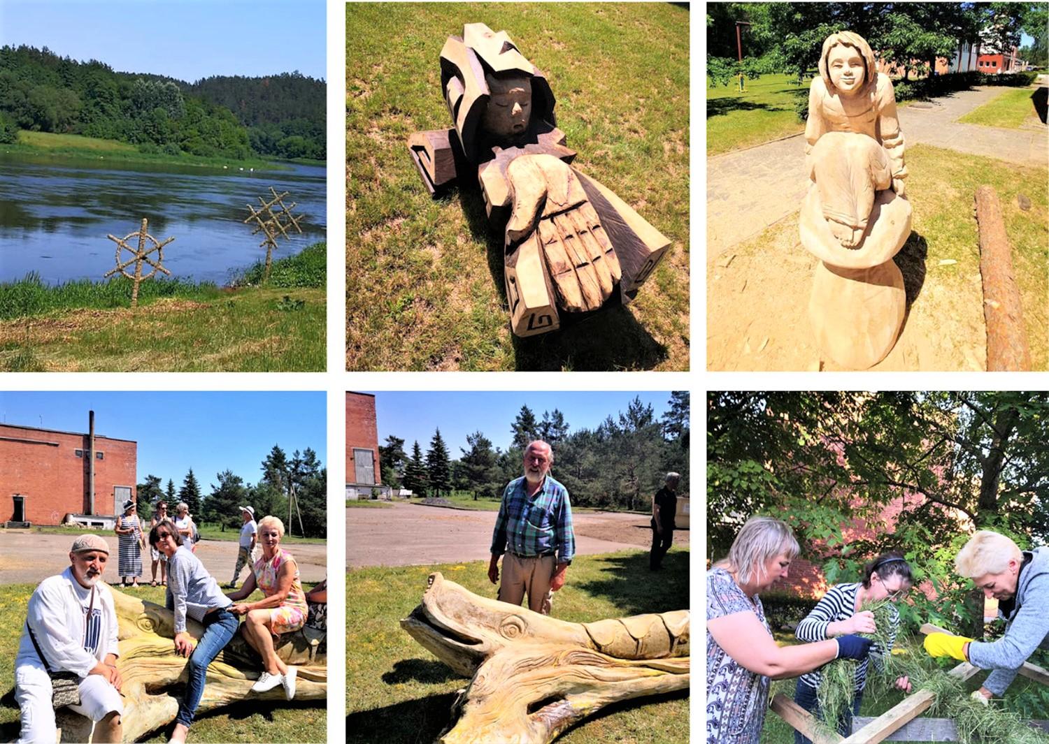 Veprių malūną papuošė lėtojo turizmo skatinimo projekto plenero darbai /