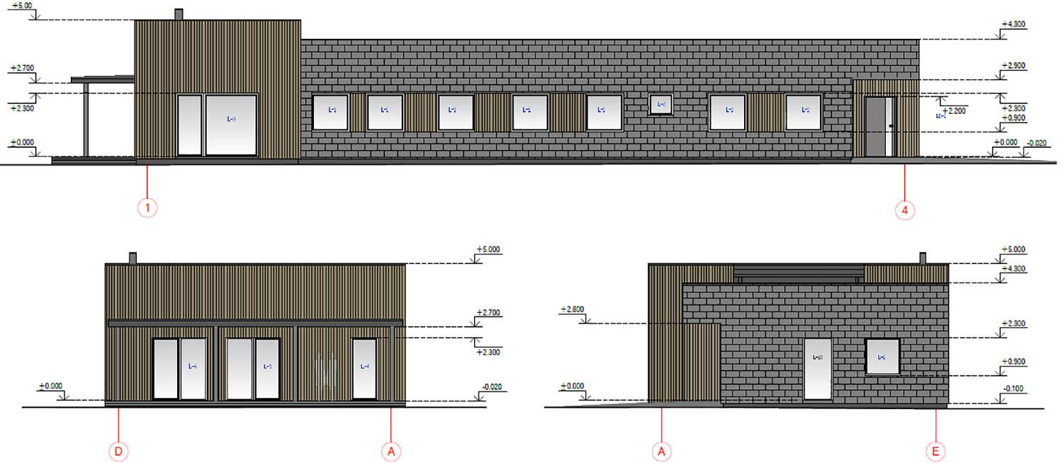 Vilniaus gatvėje suplanuoti grupinio gyvenimo namai / Vilniaus gatvėje numatomo statyti pastato vizualizacija.