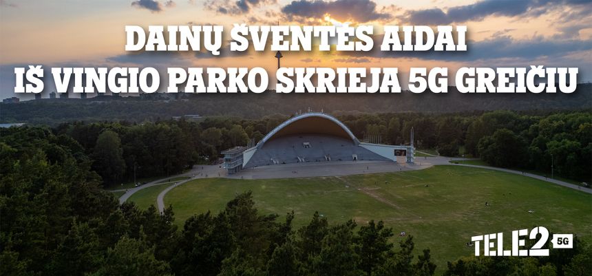 „Tele2“ sveikina Dainų šventę su 100-mečio sukaktimi: pasirūpino ypatinga ryšio kokybe