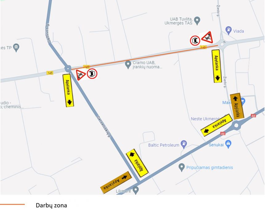 Ukmergėje bus atnaujinta Deltuvos gatvės atkarpa