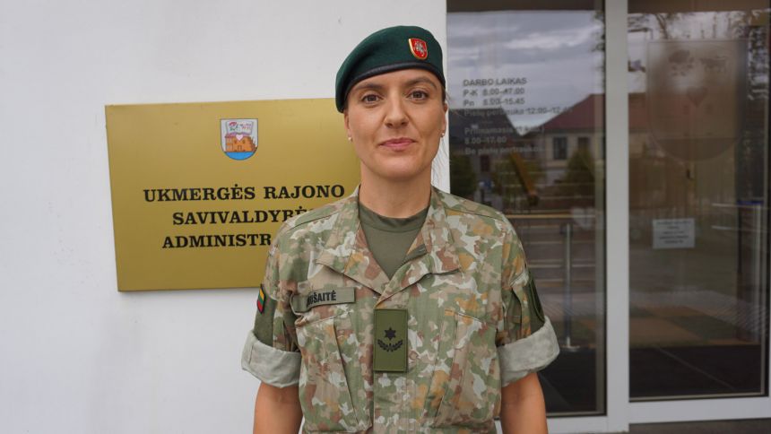 Pristatyta Ukmergės rajono karo komendantė