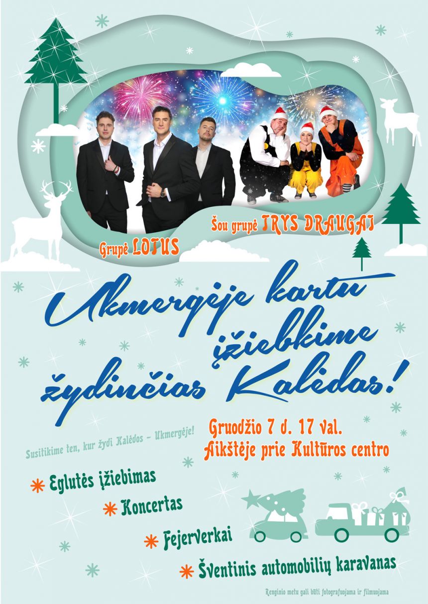 Ukmergėje – eglutės įžiebimo šventė