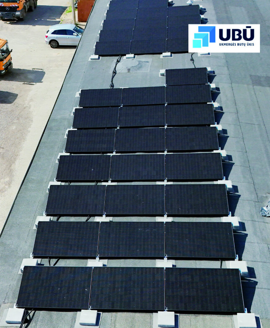 Ukmergės butų ūkis įsirengė saulės elektrinę