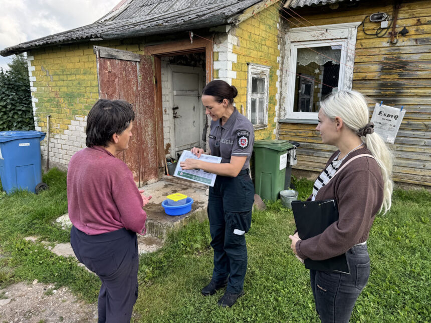 Lankė kaimo gyventojus