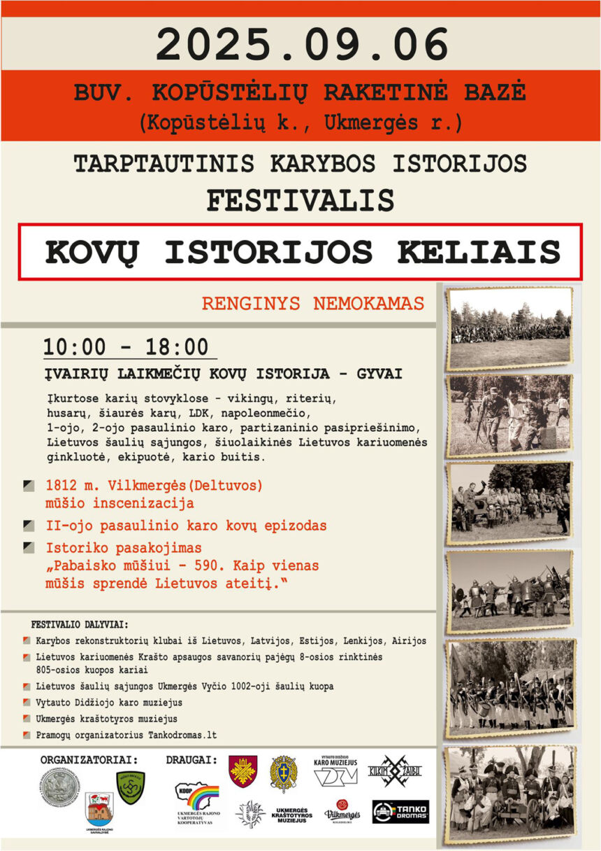 Tarptautinis karybos istorijos festivalis „ Kovų istorijos keliais“