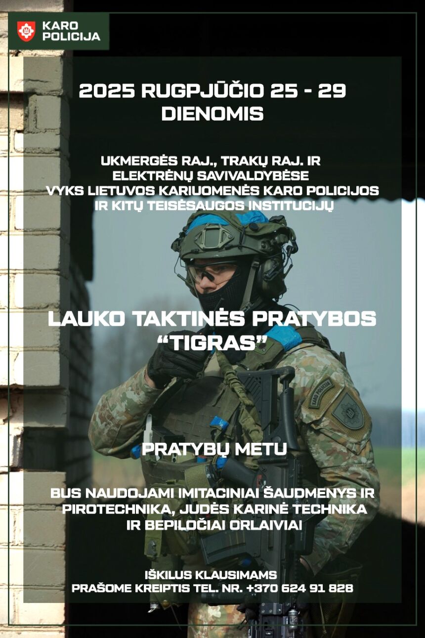 Pratybos „Tigras“ – ir Kopūstėliuose