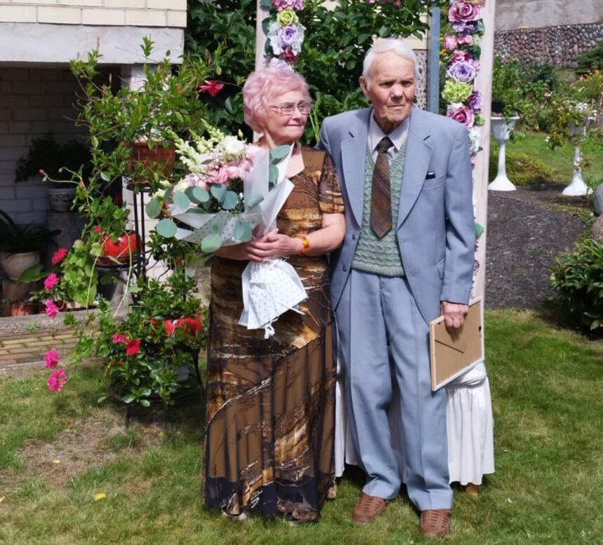 Ukmergiškiai atšventė 60-ies metų bendro gyvenimo sukaktį