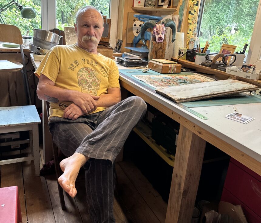 Fotomenininko Arūno Kulikausko dirbtuvėje