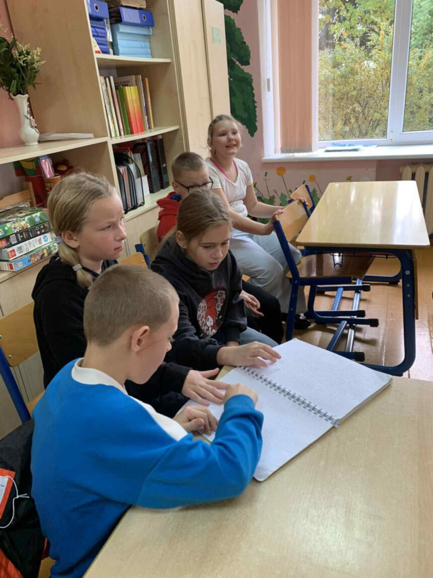 Mokyklos viešnia papasakojo apie neregio pasaulį