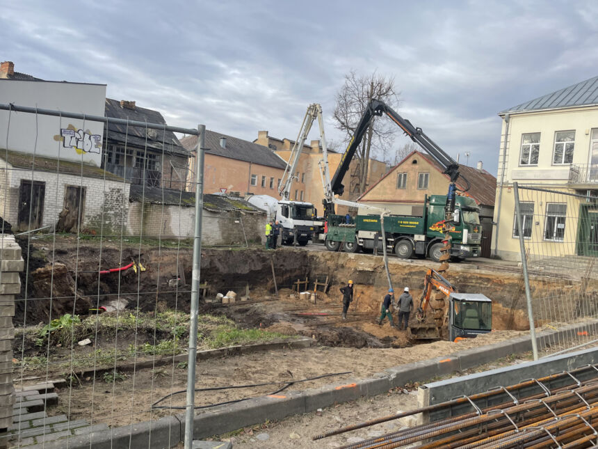 Žuvų gatvėje prasidėjo statybos