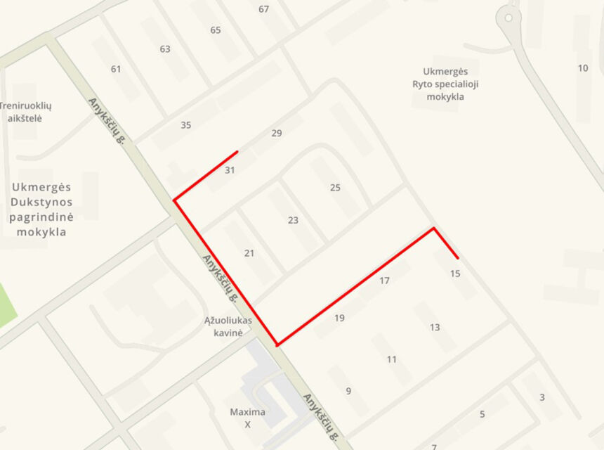 Anykščių gatvės gyventojų dėmesiui!