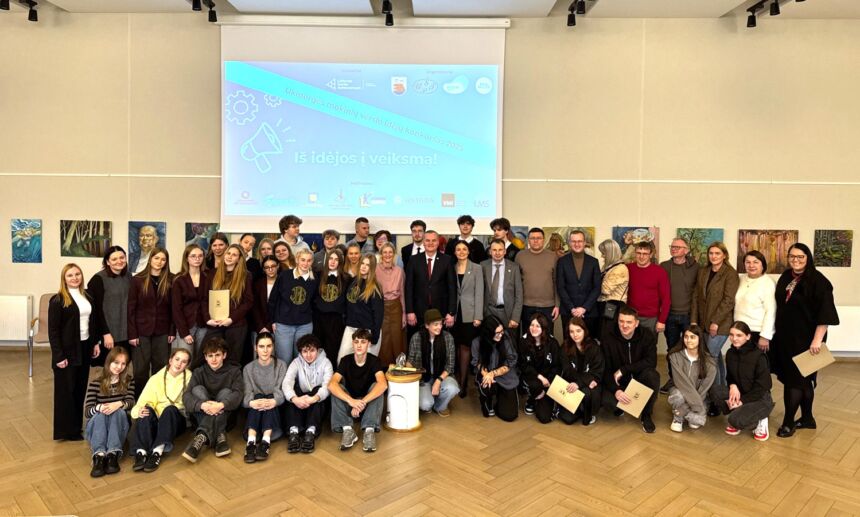 Novatoriška ir versli mokinių bendruomenė pristatė unikalius projektus