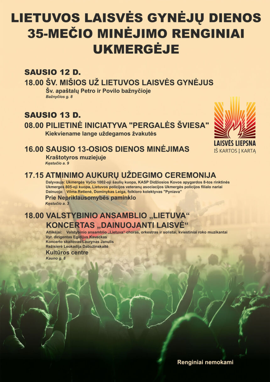 Minėsime Laisvės gynėjų dienos 35-metį