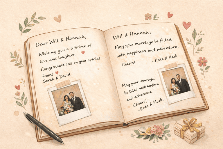 Palinkėjimų knygos pildymo etiketė: ką rašyti ir ko vengti?