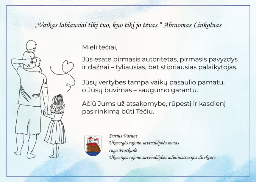 Rajono vadovų sveikinimas
