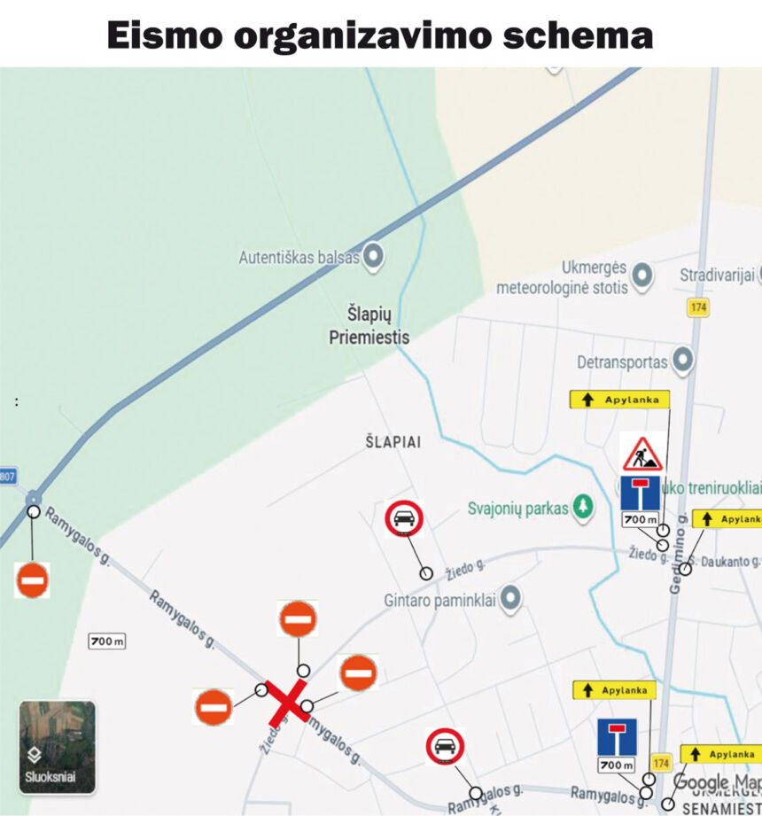 Žiedo gatvės atkarpoje bus uždraustas transporto eismas