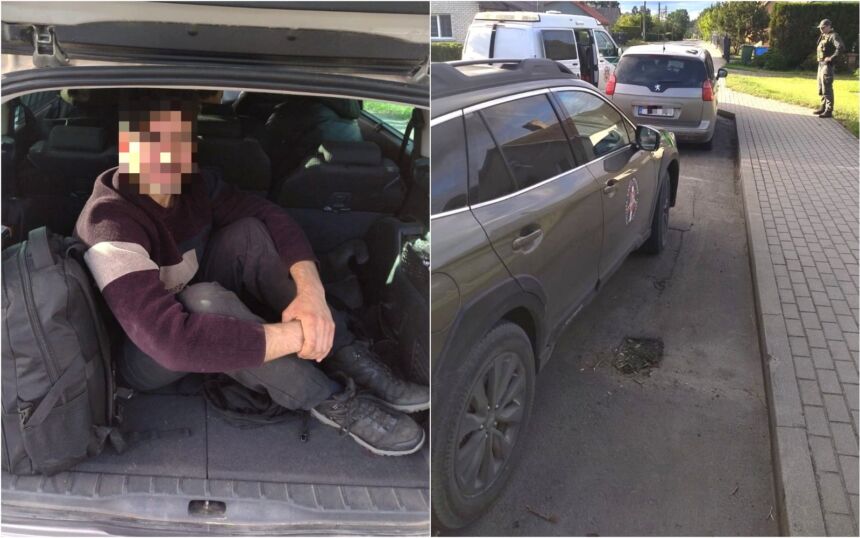 Ukmergės rajone sučiupti 17 neteisėtų migrantų į Vakarus vežę rumunas ir ispanas