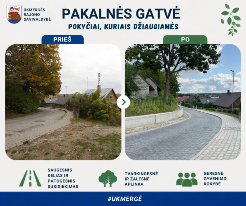 Baigta Pakalnės gatvės rekonstrukcija