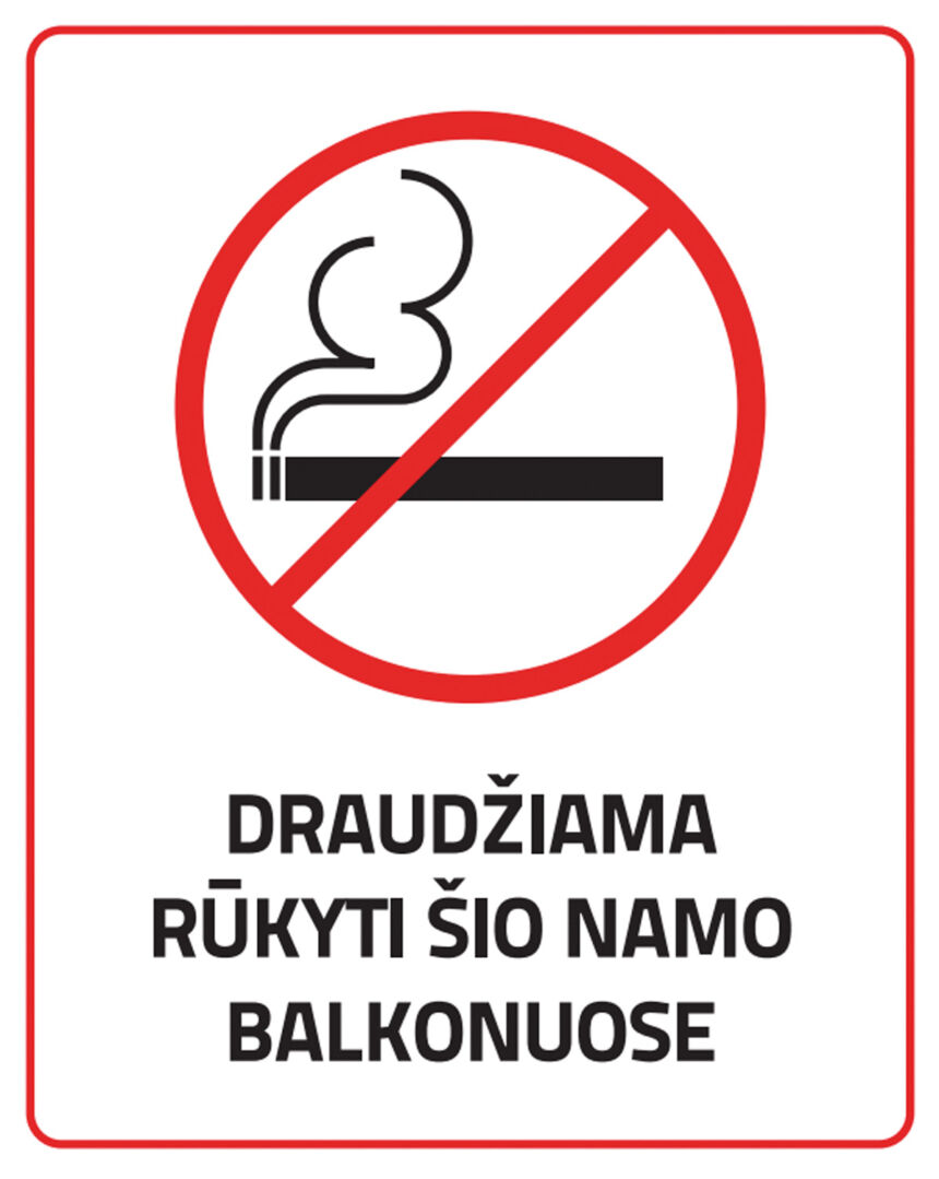Daugiabučiuose – draudimai rūkyti