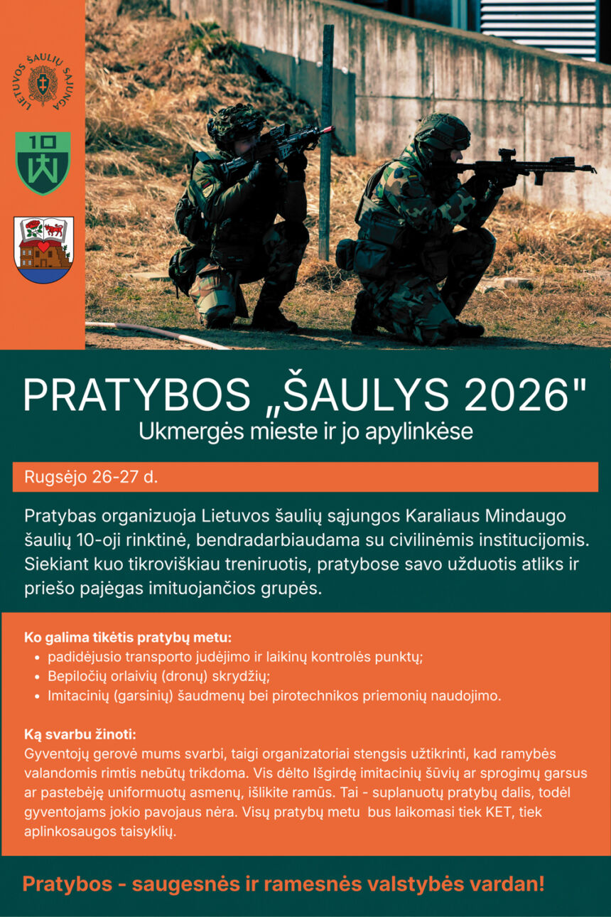 Pratybos „Šaulys 2026“