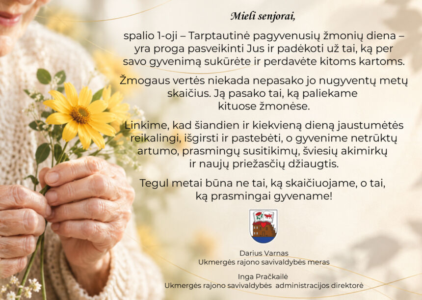 Rajono vadovų sveikinimas