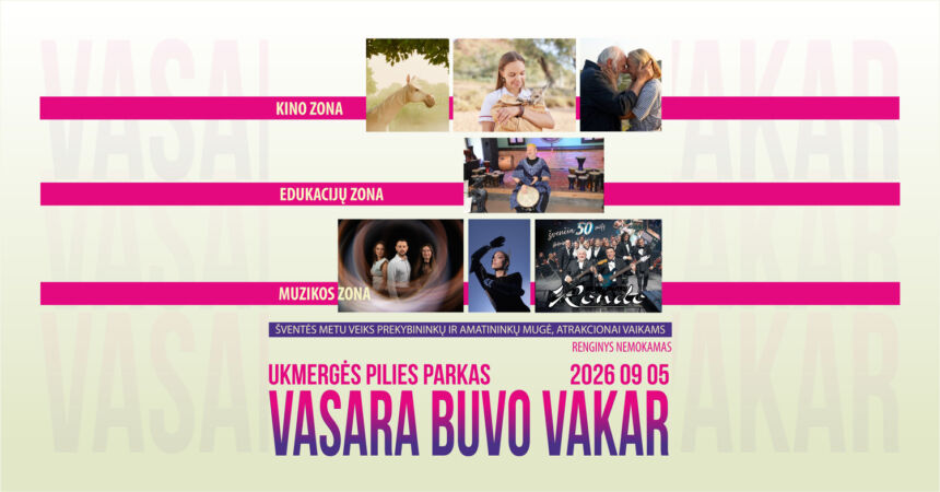 Vasarą palydėsime trankiai