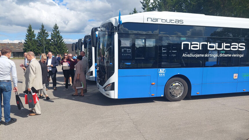 Ukmergėje – dešimt naujų elektrinių autobusų