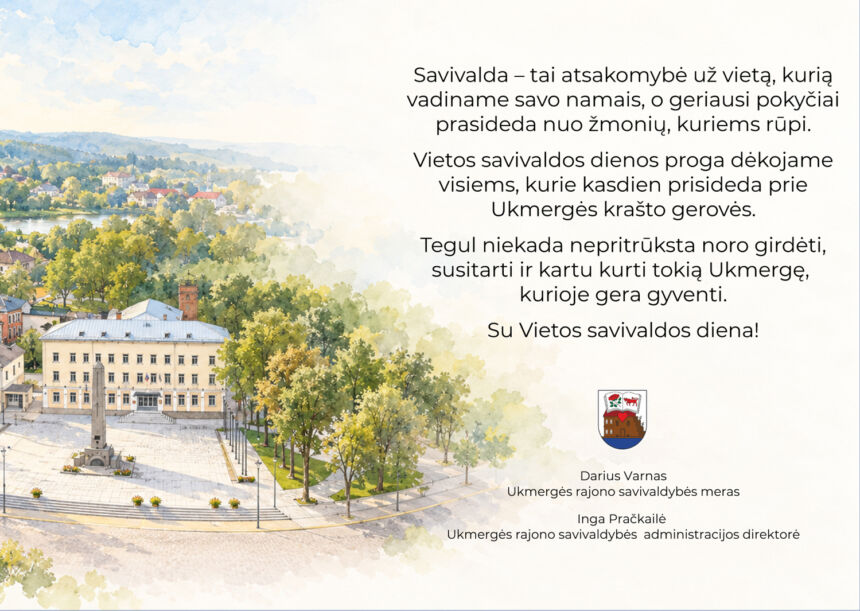 Rajono vadovų sveikinimas
