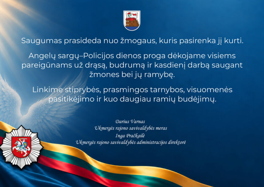 Rajono vadovų sveikinimas