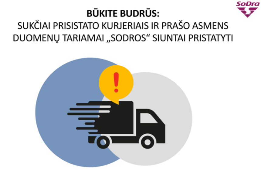Sukčiai prisistato kurjeriais