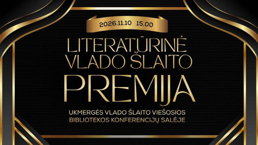 Literatūrinė Vlado Šlaito premija šiemet bus įteikta profesoriui Sauliui Nefui